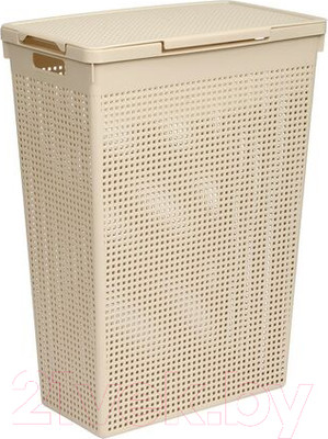 Корзина для белья Violet Лофт / 5650020 (50л, латте)