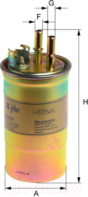 Топливный фильтр Hengst H139WK