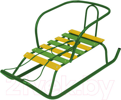 Санки детские Ника Ветерок 1 / В1 (зеленый)