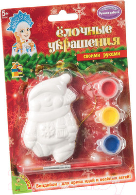 Набор для творчества Bondibon Елочные украшения. Снеговичок / ВВ1662