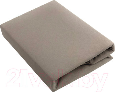 Простыня Lilia Трикотажная на резинке Прт-160x200x20 (бежевый)