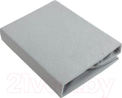 Простыня Lilia Трикотажная на резинке Прт-200x200x20 (светло-серый)