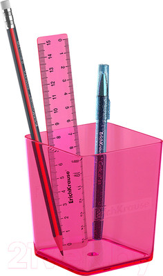 Настольный набор Erich Krause Base. Glitter / 55721 (розовый)