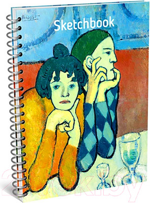 Скетчбук Попурри Пикассо. Арлекин и его подружка