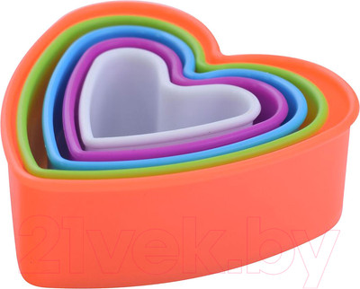 Набор форм для печенья Мультидом Сердце / MS8-87