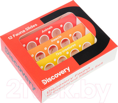 Набор микропрепаратов Levenhuk Discovery Фауна / 78224 (12шт)