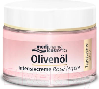 Крем для лица Medipharma Cosmetics Olivenol интенсив Роза дневной легкий LSF20 (50мл)