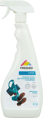 Дезодорант для одежды Fresher Удаление запахов для спортивной одежды и экипировки (750мл)