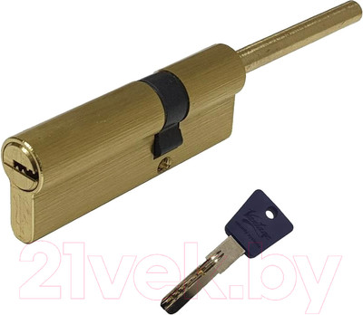 Цилиндровый механизм замка Vantage LT80 (50х30S) SB (матовое золото)