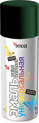 Эмаль Этюд Универсальная RAL 6006 (400/520мл, хаки-олива)