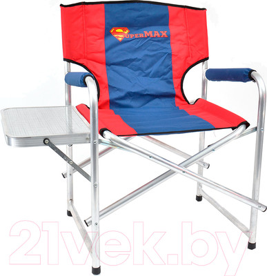 Кресло складное НПО Кедр Supermax со столиком / AKSM-02 (алюминий)