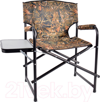 Кресло складное НПО Кедр Supermax со столиком / AKSM-08 (алюминий)