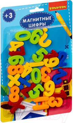 Развивающий игровой набор Bondibon Магнитные игры. Цифры и знаки / ВВ5051