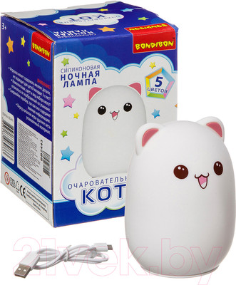 Ночник Bondibon Очаровательный кот / ВВ2443