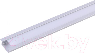 Профиль для светодиодной ленты Truenergy Врезной 2м / 19030 (экран 2207, 2 заглушки, 3 клипсы)