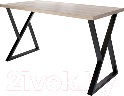 Письменный стол Domus СП014B-K017 / 12.014.401.07 (черный/вяз светлый)