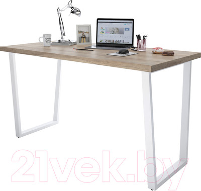 Письменный стол Domus СП013W-K017 / 12.013.401.06 (белый/вяз светлый)