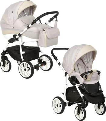 Детская универсальная коляска INDIGO 2 в 1 (In 01, бежевый)