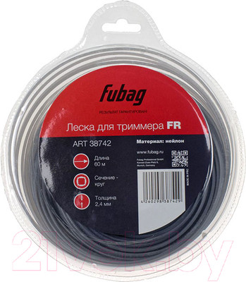 Леска для триммера Fubag 38742