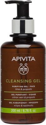 Гель для умывания Apivita Purifying gel oil/combination skin (200мл)