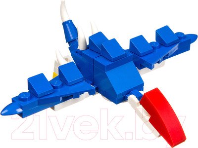 Конструктор Bondibon Мини в синем яйце динозавр / ВВ3236-С