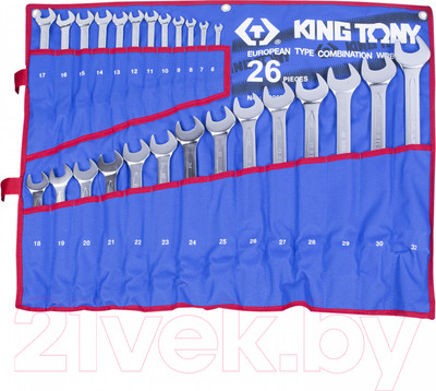 Набор ключей King TONY 1226MRN