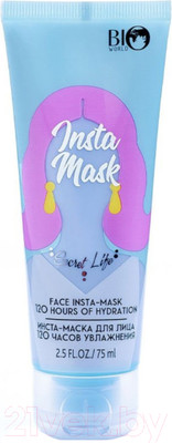 Маска для лица кремовая Bio World Инста-маска 120 часов увлажнения (75мл)