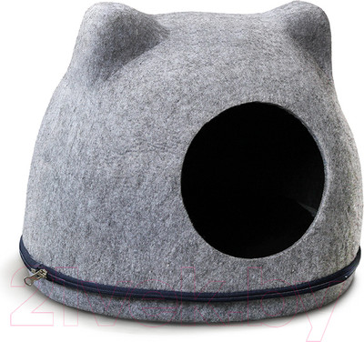 Домик для животных Triol Кошкин дом / 31911007 (серый)