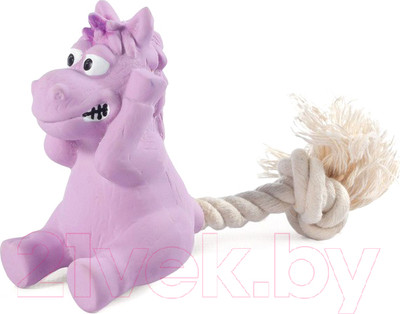 Игрушка для собак Triol Mini Dogs Лошадка с веревкой / 12151141