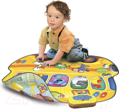 Музыкальная игрушка Знаток Звуковой 2 в 1 автобус-зоопарк и человек-оркестр / SLW9821/39895