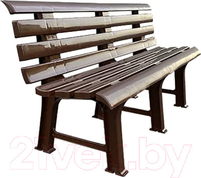 Скамья пластиковая БИМАпласт Сборно-разборная (коричневый)