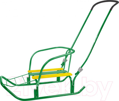 Санки детские Ника Ветерок 7 / В7 (зеленый)