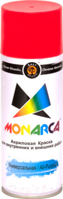 Краска Monarca Универсальная RAL 3020 (520мл, светофорно-красный)
