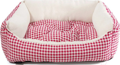 Лежанка для животных Gamma Кантри мини / 31932098 (красный)