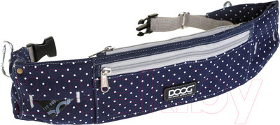Сумка для дрессуры DOOG Walkie Belt / WB18 (синий в белый горох)