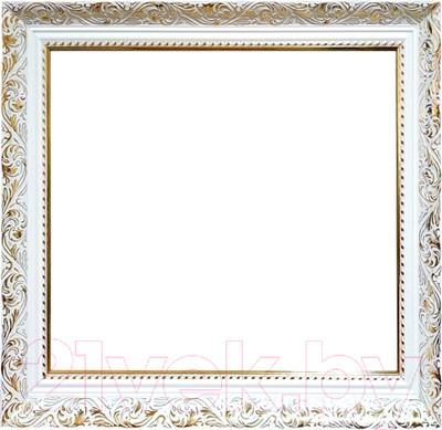Рамка Декарт 40x40 8Л2587 (белый с золотом)