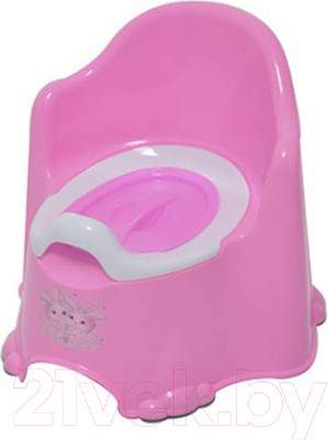 Детский горшок Dunya Комфорт / 11111 (розовый/малиновый)