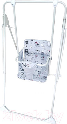 Качели напольные для детей GLOBEX Ветерок / 1601-1 (белый)