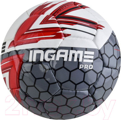 Футбольный мяч Ingame Pro №4 2020 (красный/серый)