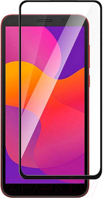 Защитное стекло для телефона Case 111D для Huawei Y5p/Honor 9S (черный глянец)