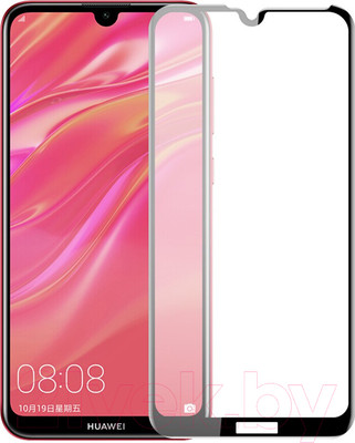 Защитное стекло для телефона Case 111D для Huawei Y7s (черный глянец)