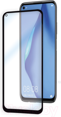 Защитное стекло для телефона Case 111D для Huawei P40 Lite/Nova 6SE (черный глянец)