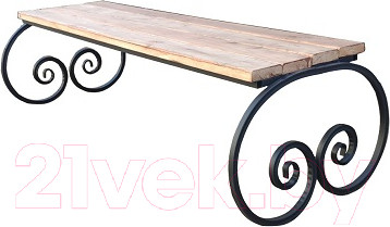 Скамья садовая Станкоинструмент Волна с комплектом досок