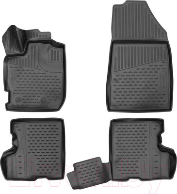 Комплект ковриков для авто ELEMENT ELEMENT3DA0N202210K для Renault Duster II (4шт)