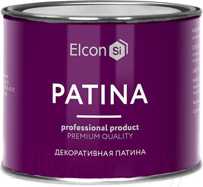 Краска Elcon Patina кузнечная до 150C (200г, старое золото)