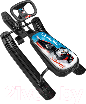 Снегокат детский Ника Тимка Спорт 2. Гонки / ТС2 (черный каркас)