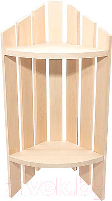 Полка для бани СаунаКомплект Угловая МП-55