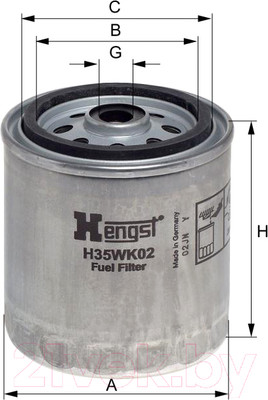 Топливный фильтр Hengst H35WK02D87