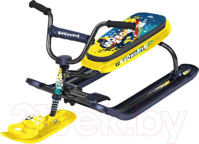 Снегокат детский Ника Джамп Зимний спорт / СНД1 (черный каркас)