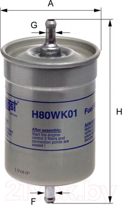 Топливный фильтр Hengst H80WK01